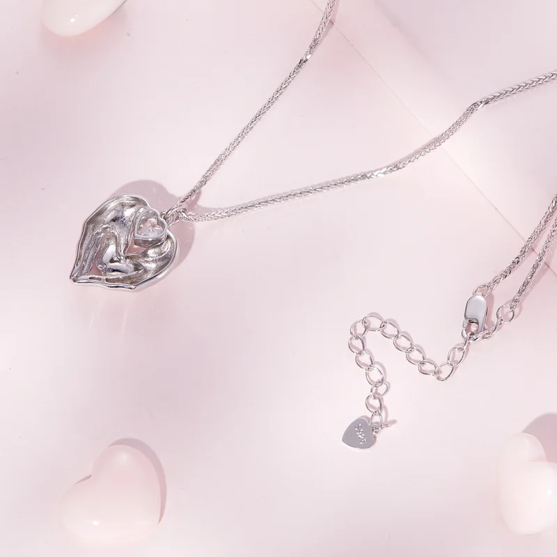 (afbeelding voor) Pandora Stijl Voetafdruk Ketting - SCN497 - Bekijken 4