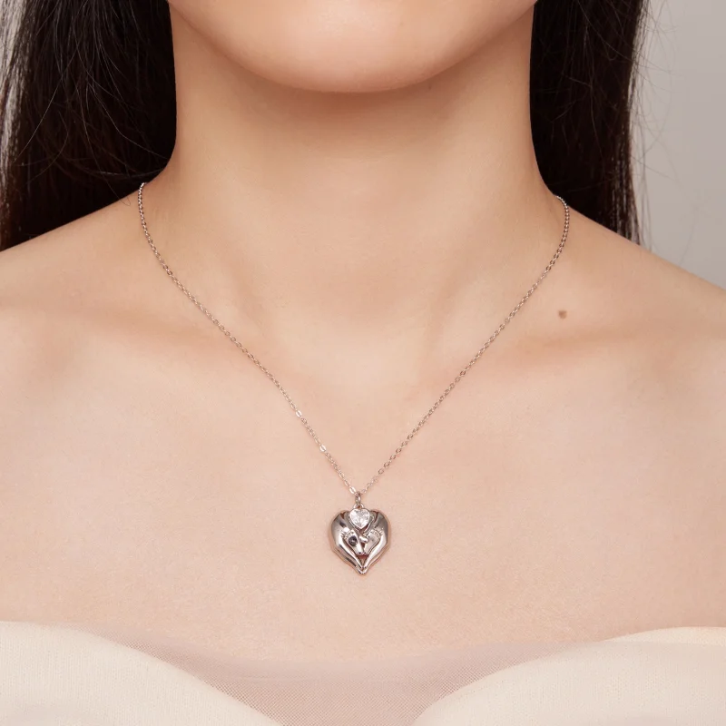 (afbeelding voor) Pandora Stijl Voetafdruk Ketting - SCN497 - Bekijken 6