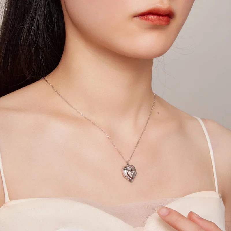 (afbeelding voor) Pandora Stijl Voetafdruk Ketting - SCN497 - Bekijken 8