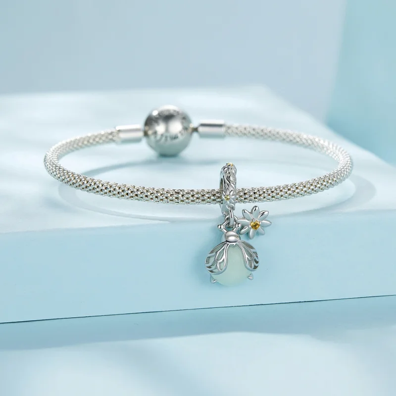 (afbeelding voor) Pandora Stijl Vuurvlieg Lichtgevende Hanger - SCC2615 - Bekijken 3