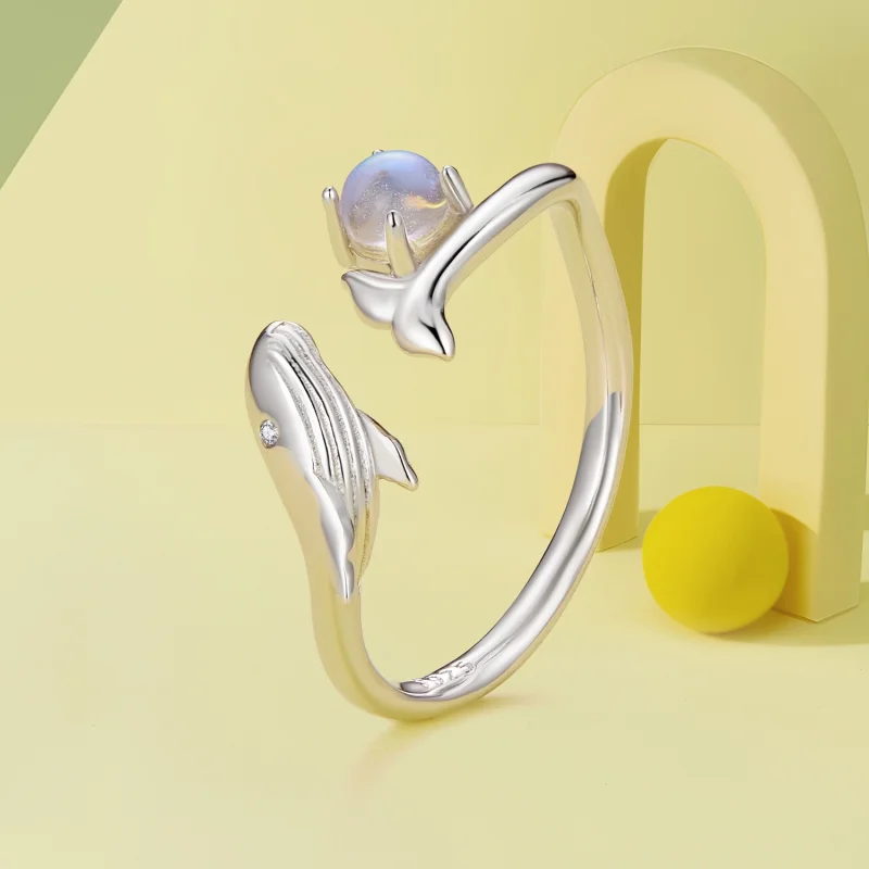 (afbeelding voor) Pandora Stijl Walvis Open Ring - BSR473-E - Bekijken 2