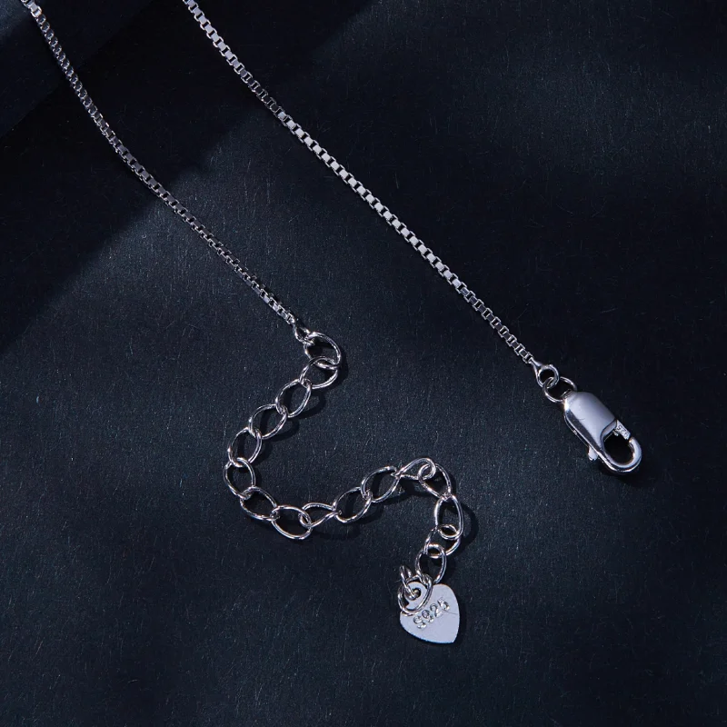 (afbeelding voor) Pandora-stijl Waterdruppel Moissanite Hanger (Eén Certificaat) - MSN015 - Bekijken 4