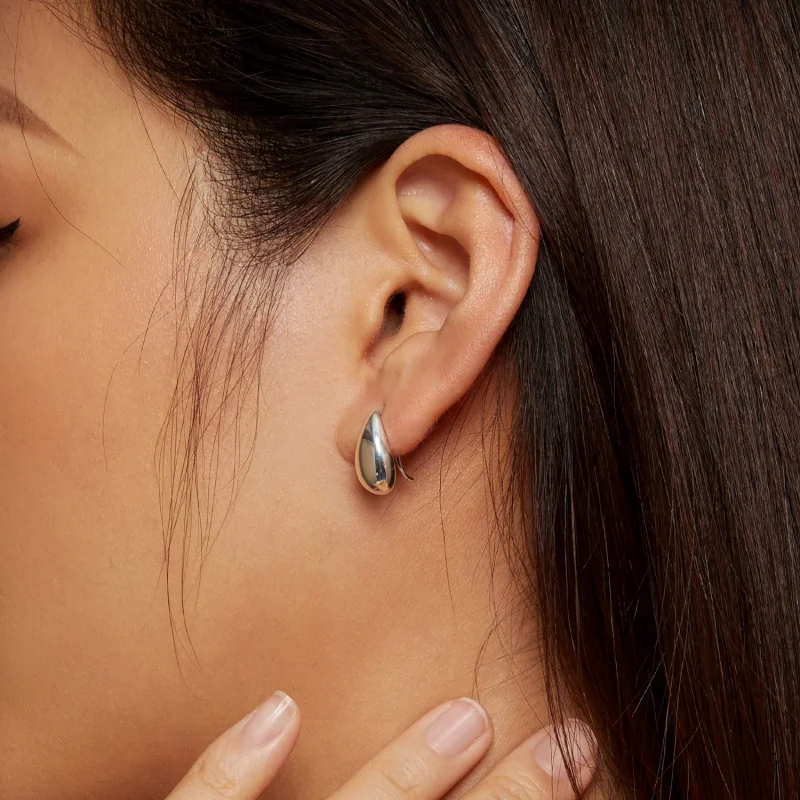 (afbeelding voor) Pandora stijl Waterdruppels Glans Stud Oorbellen - BSE869 - Bekijken 6