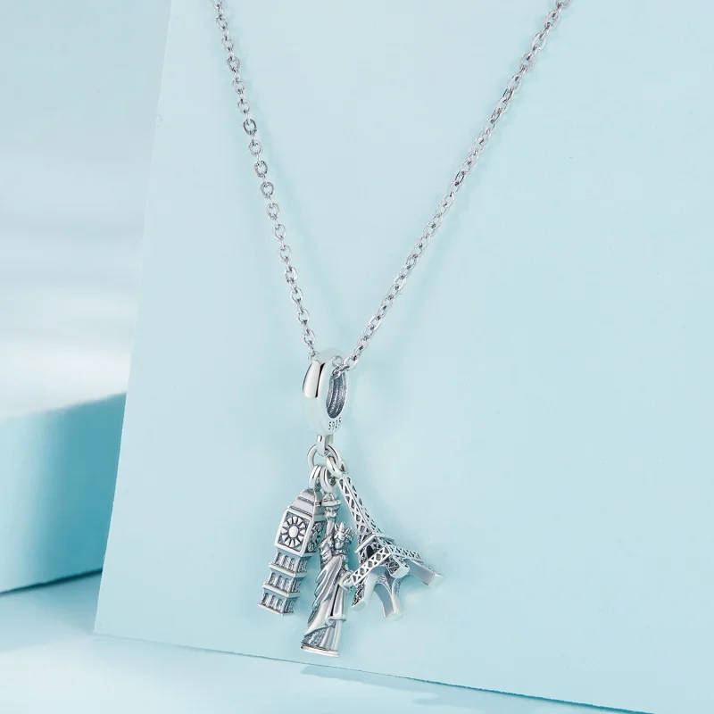 (afbeelding voor) Pandora Stijl Wereldreis Hangertje - SCC2483 - Bekijken 2