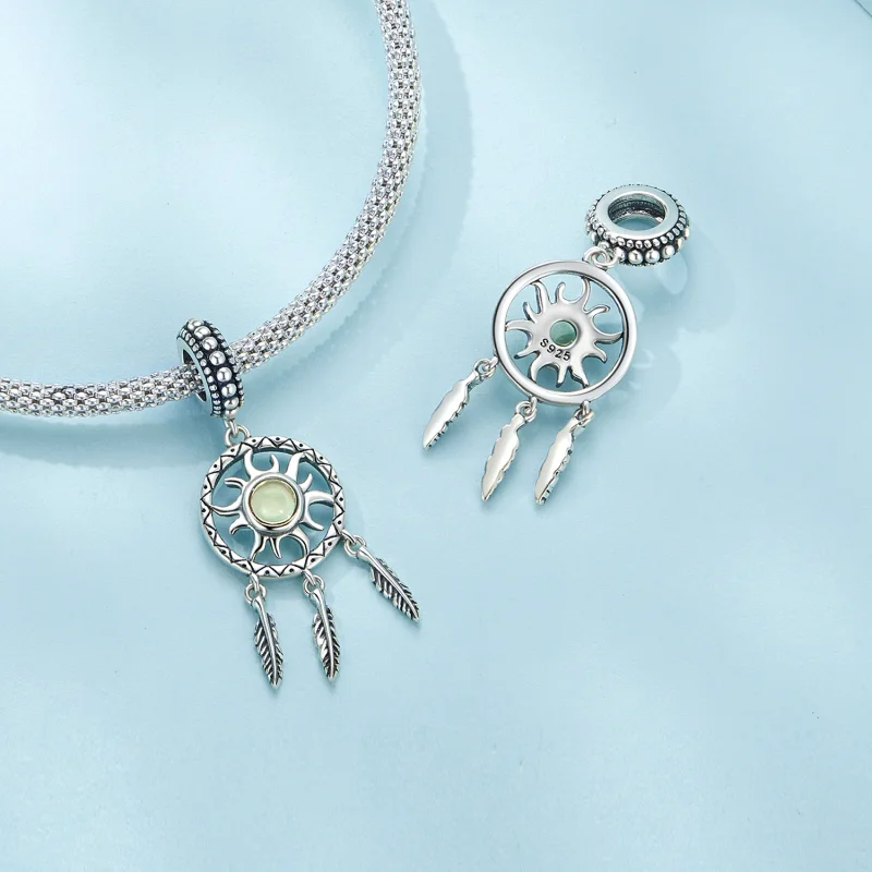 (afbeelding voor) Pandora-stijl Zon Dromenvanger Hanger - SCC2593 - Bekijken 4