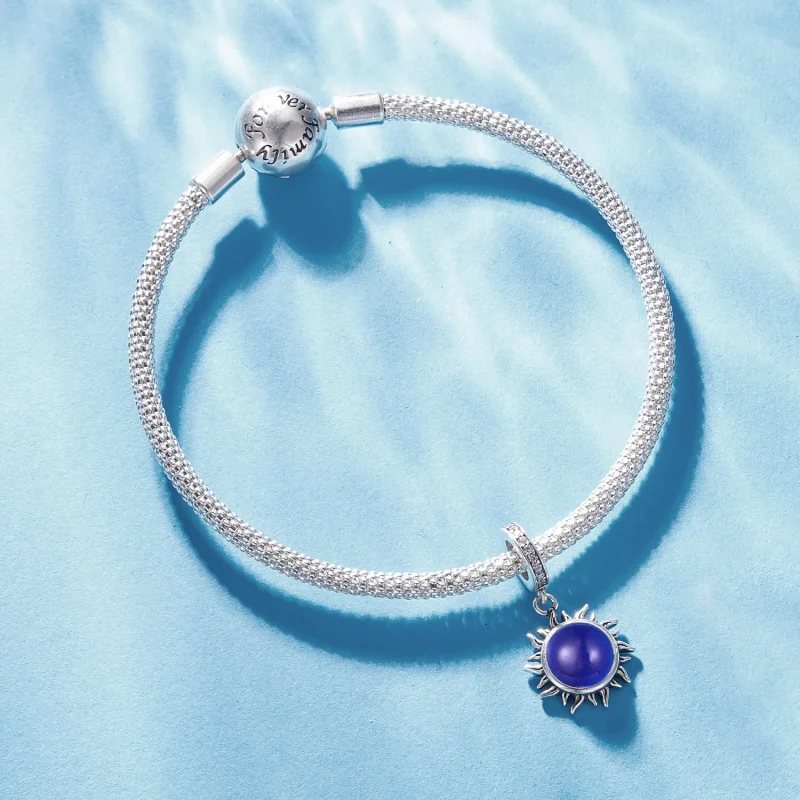 (afbeelding voor) Pandora-stijl Zon Humeursteen Hanger - SCC2005-CF - Bekijken 5