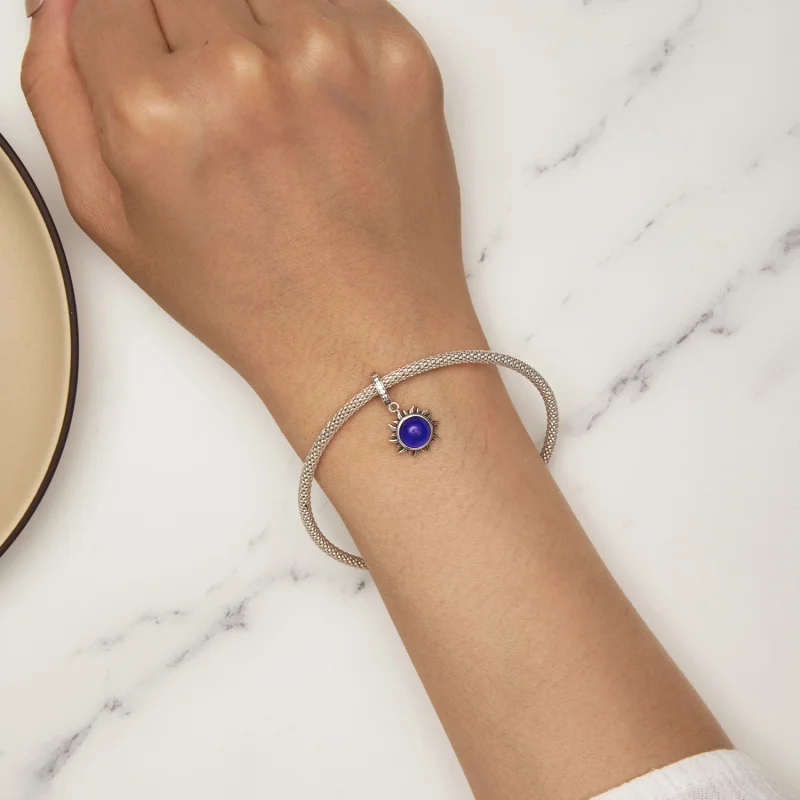 (afbeelding voor) Pandora-stijl Zon Humeursteen Hanger - SCC2005-CF - Bekijken 7