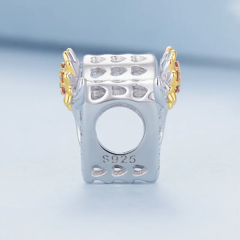 (afbeelding voor) Pandora-stijl Zonnebloembedel - BSC839 - Bekijken 3