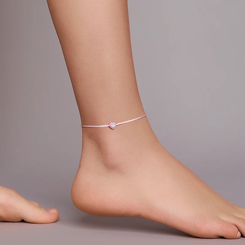 (afbeelding voor) Roze Hart Enkelband - SCT022 - Bekijken 5