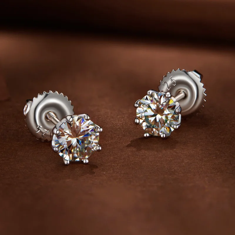 (afbeelding voor) Pandora Stijl 0.5 Karaat Moissanite Hoop Oorbellen - MSE019-S - Bekijken 2