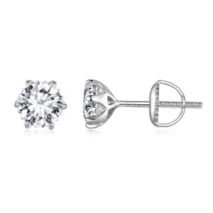 (afbeelding voor) Pandora-stijl 0,5 karaat Moissanite oorknopjes - MSE020-S