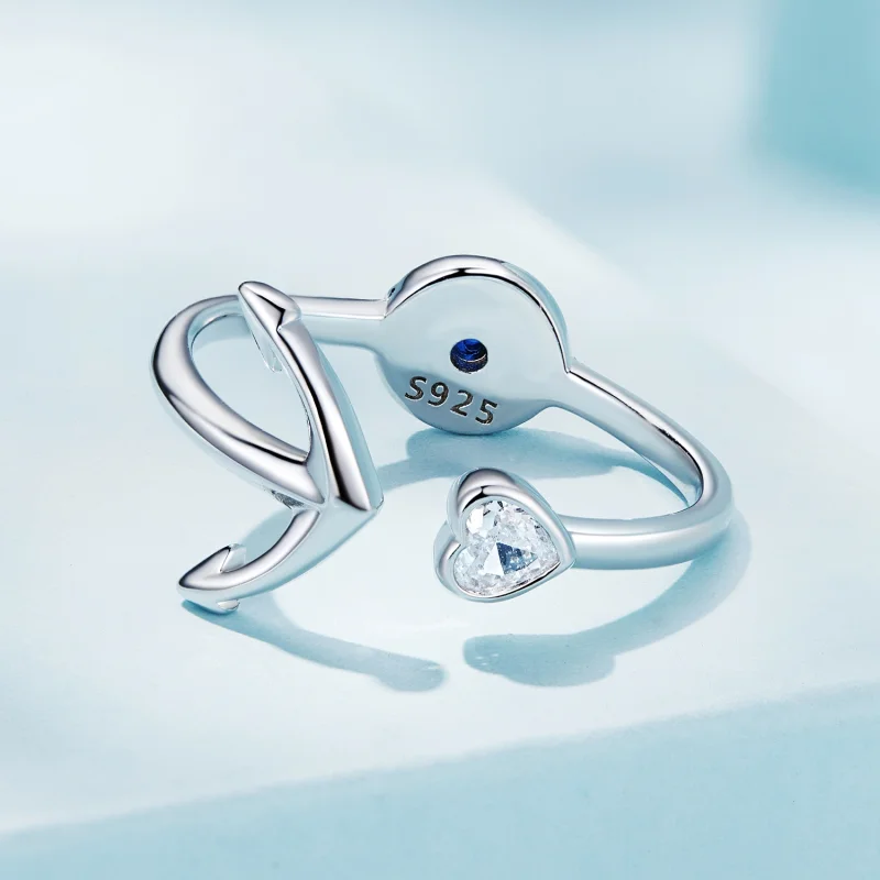 (afbeelding voor) Pandora Stijl Anker Kompas Open Ring - SCR935 - Bekijken 5