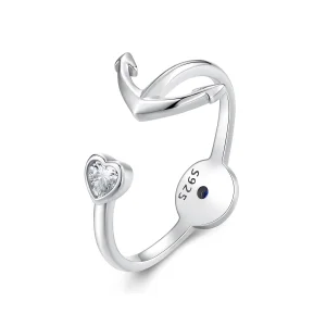 (afbeelding voor) Pandora Stijl Anker Kompas Open Ring - SCR935