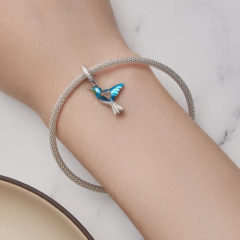 (afbeelding voor) Pandora Stijl Delicate IJsvogel Hanger Bedel - BSC858 - Bekijken 5