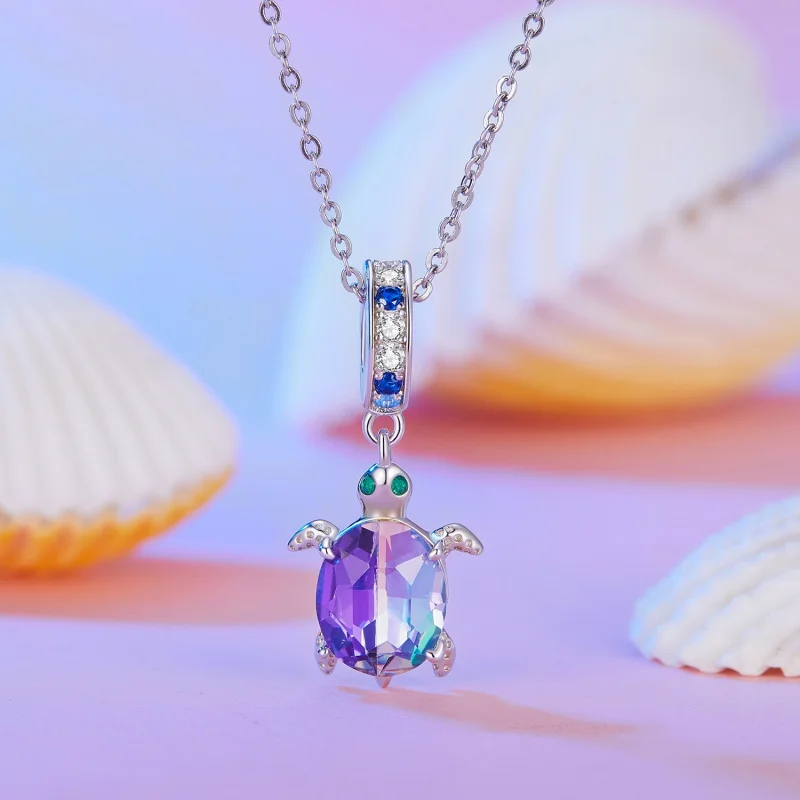 (afbeelding voor) Pandora Stijl Delicate Schildpad Hanger Bedel - BSC849 - Bekijken 2