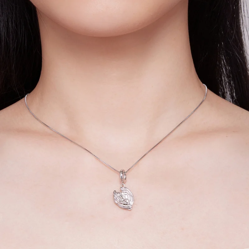 (afbeelding voor) Pandora-stijl Engel Baby Hanger Bedel - BSC851 - Bekijken 6