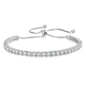 Pandora Stijl Fijne Moissanite Armband - MSB005 (afbeelding voor) Pandora Stijl Fijne Moissanite Armband - MSB005