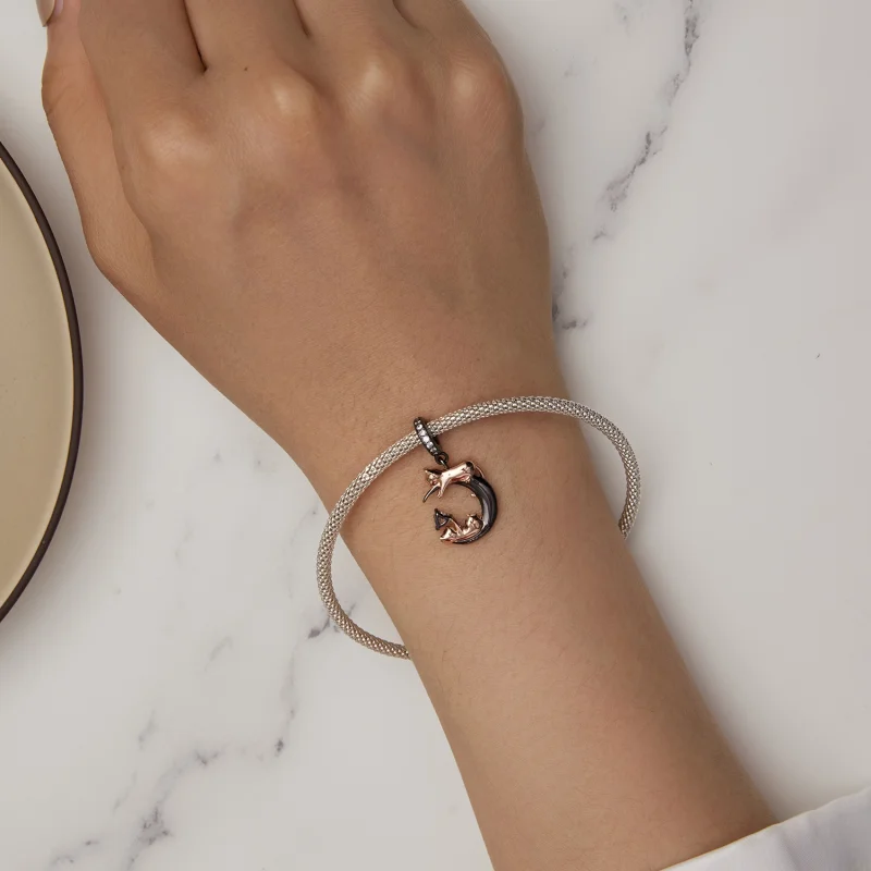 (afbeelding voor) Pandora stijl Hangerbedel Spelen met Katten - SCC2518 - Bekijken 5