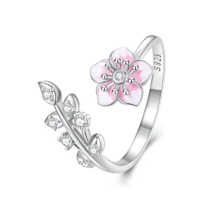 (afbeelding voor) Pandora-stijl Kersenbloesems Open Ring - BSR438