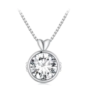 (afbeelding voor) Pandora-stijl ketting met 1 karaat Moissanite - MSN013