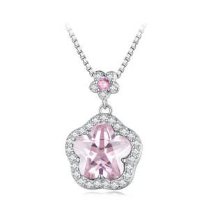 Pandora-stijl ketting met klein bloemetje - BSN329 (afbeelding voor) Pandora-stijl ketting met klein bloemetje - BSN329