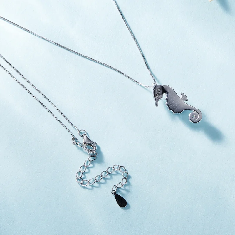 (afbeelding voor) Pandora-stijl ketting met zeepaardje - BSN332 - Bekijken 4