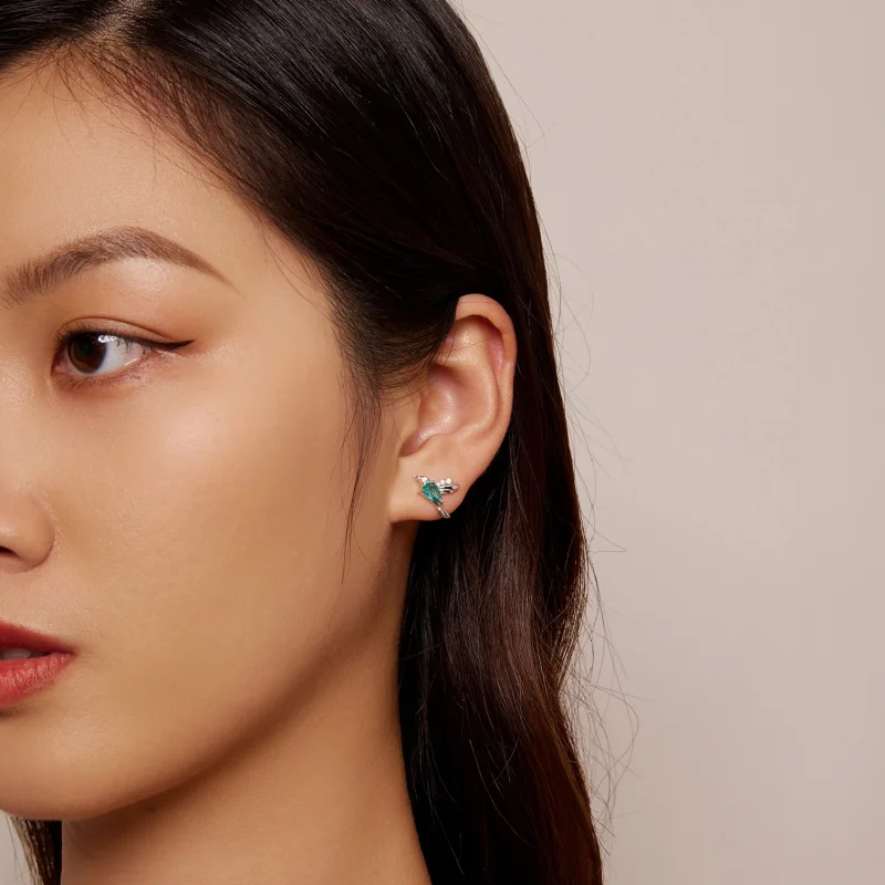 (afbeelding voor) Pandora-stijl Kolibrie Stud Oorbellen - BSE849 - Bekijken 6