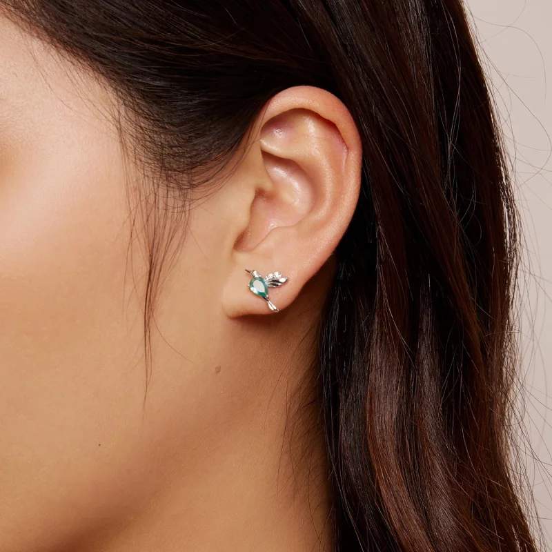 (afbeelding voor) Pandora-stijl Kolibrie Stud Oorbellen - BSE849 - Bekijken 7