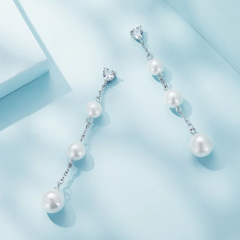 (afbeelding voor) Pandora Stijl Kwast Kralen Hangende Oorbellen - SCE1601 - Bekijken 4