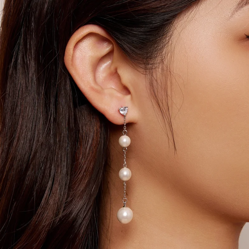 (afbeelding voor) Pandora Stijl Kwast Kralen Hangende Oorbellen - SCE1601 - Bekijken 6