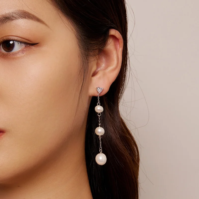 (afbeelding voor) Pandora Stijl Kwast Kralen Hangende Oorbellen - SCE1601 - Bekijken 7