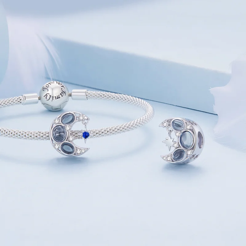 (afbeelding voor) Pandora Stijl Maan Bedel - BSC872 - Bekijken 4