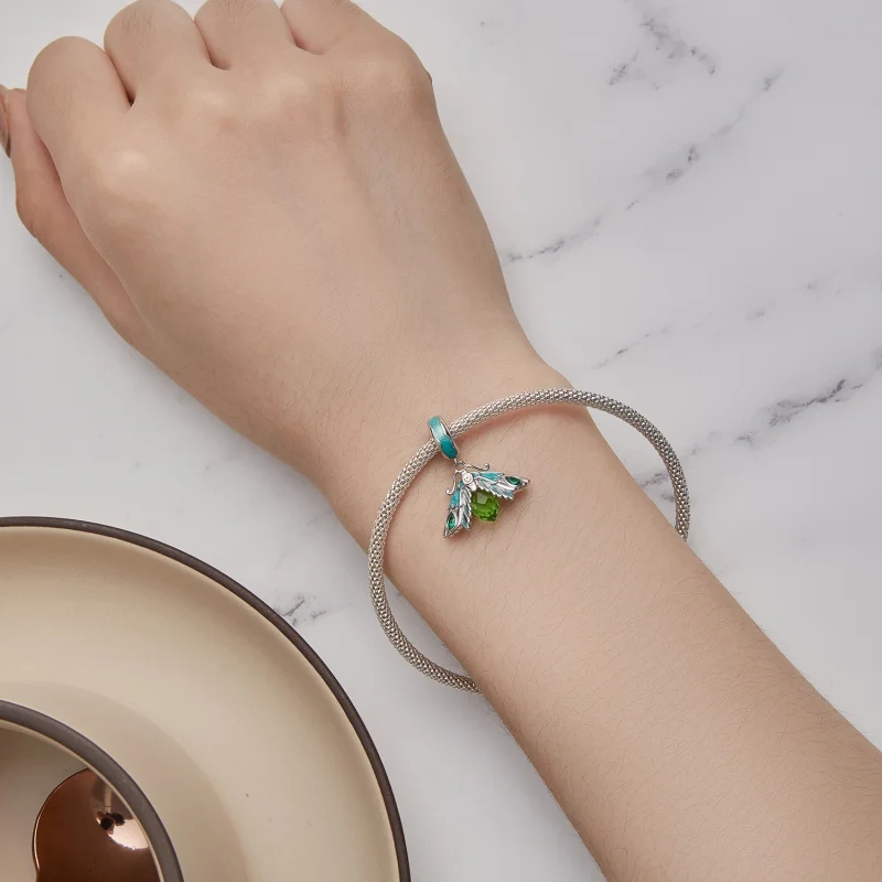 (afbeelding voor) Pandora Stijl Nachtvlinder Hanger Bedel - BSC866 - Bekijken 5