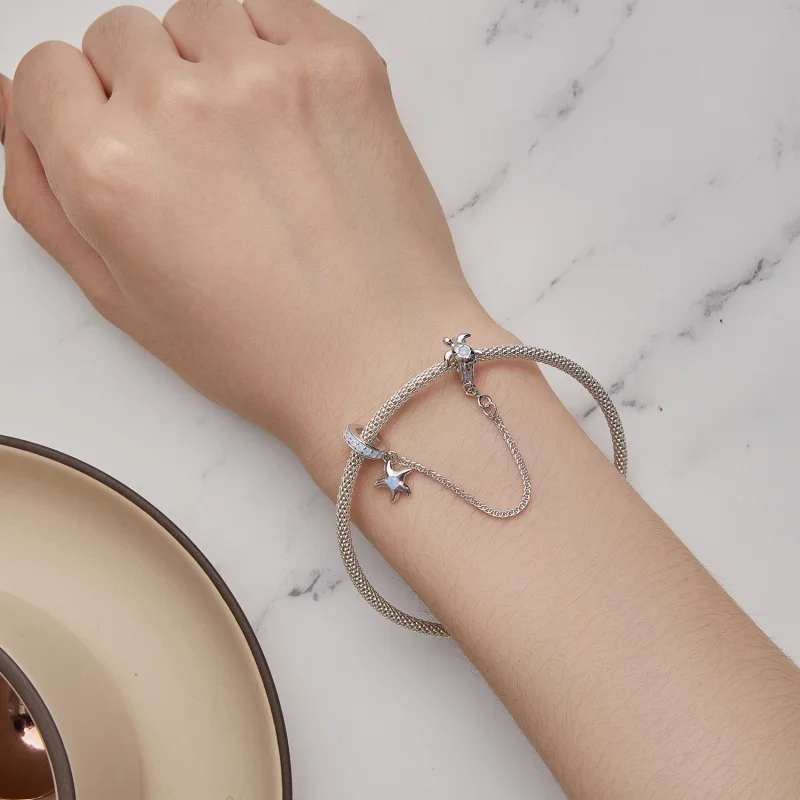 (afbeelding voor) Pandora Stijl Onderwater Wereld Veiligheidsketting - BSC870 - Bekijken 5