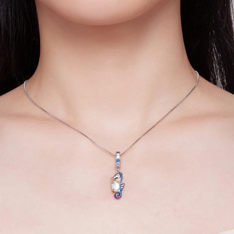 (afbeelding voor) Pandora Stijl Prachtige Zeepaard Hanger Bedel - BSC850 - Bekijken 6