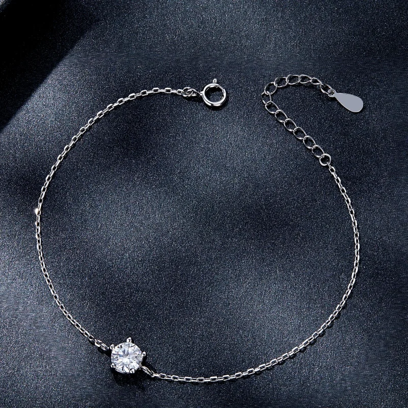 (afbeelding voor) Pandora Stijl Sprankelende Moissanite Armband - MSB001 - Bekijken 3