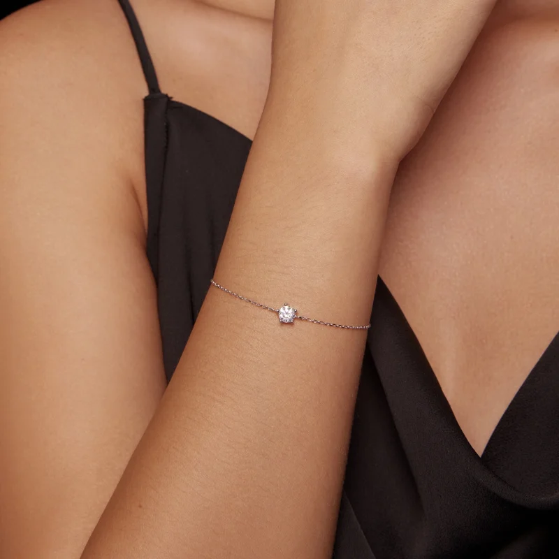 (afbeelding voor) Pandora Stijl Sprankelende Moissanite Armband - MSB001 - Bekijken 5
