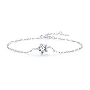 (afbeelding voor) Pandora Stijl Sprankelende Moissanite Armband - MSB001