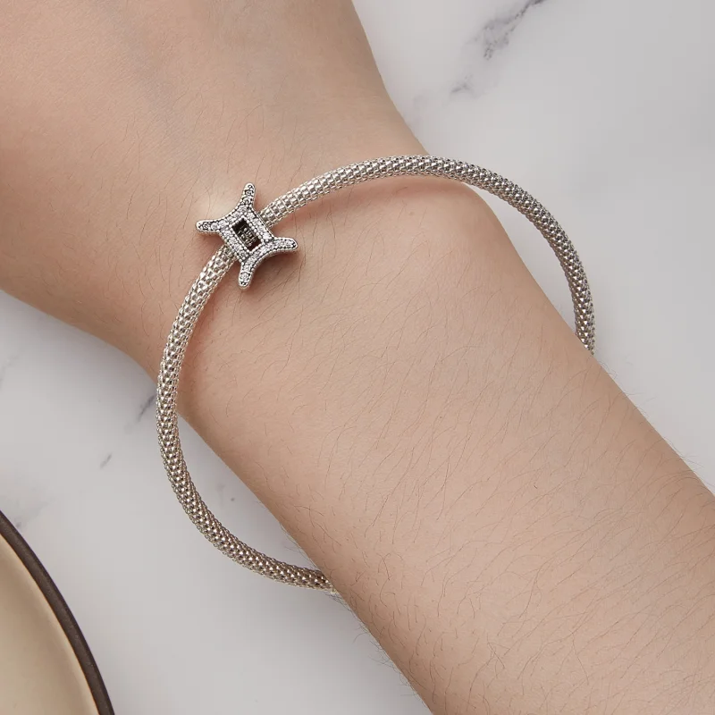 (afbeelding voor) Pandora Stijl Tweelingen Geluksbedel - SCC2516-3 - Bekijken 6