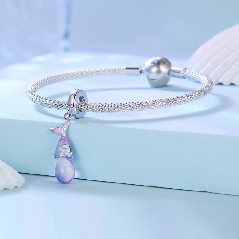 (afbeelding voor) Pandora Stijl Zeemeermin Tranen Hanger Bedel - BSC874 - Bekijken 3