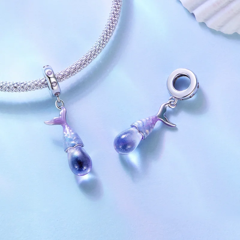 (afbeelding voor) Pandora Stijl Zeemeermin Tranen Hanger Bedel - BSC874 - Bekijken 4