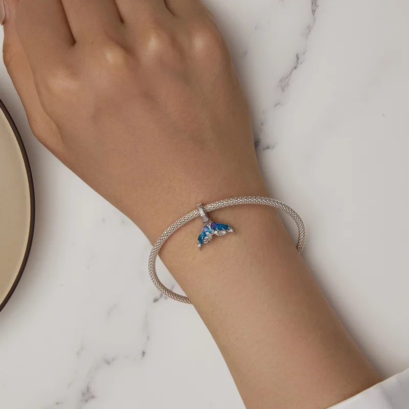 (afbeelding voor) Pandora-stijl Zeemeerminstaart Bedel - BSC876 - Bekijken 5