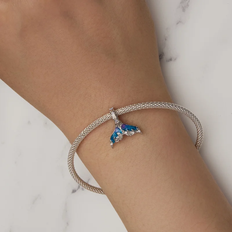 (afbeelding voor) Pandora-stijl Zeemeerminstaart Bedel - BSC876 - Bekijken 6