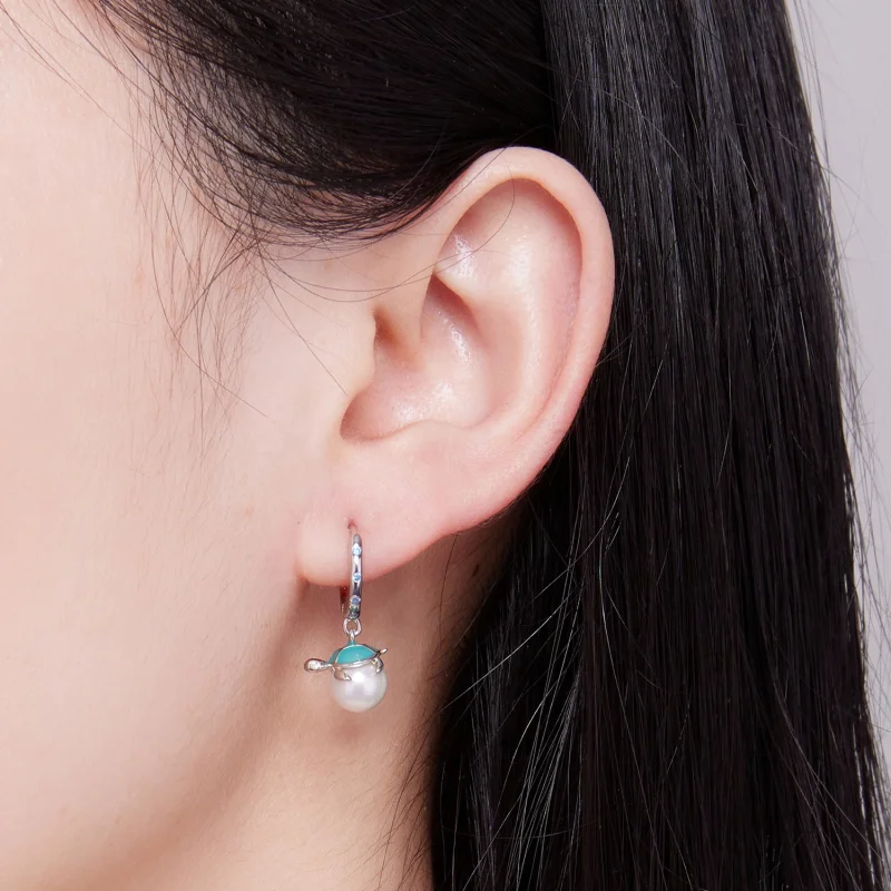 (afbeelding voor) Pandora-stijl zeeschildpad oorringen - SCE1597 - Bekijken 4