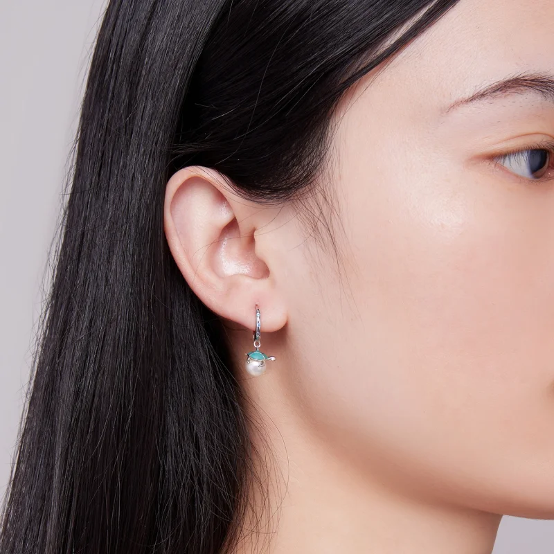 (afbeelding voor) Pandora-stijl zeeschildpad oorringen - SCE1597 - Bekijken 6