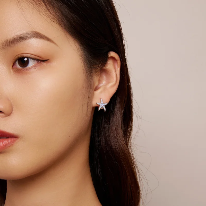 (afbeelding voor) Pandora Stijl Zeester Hoops Oorbellen - BSE840 - Bekijken 6