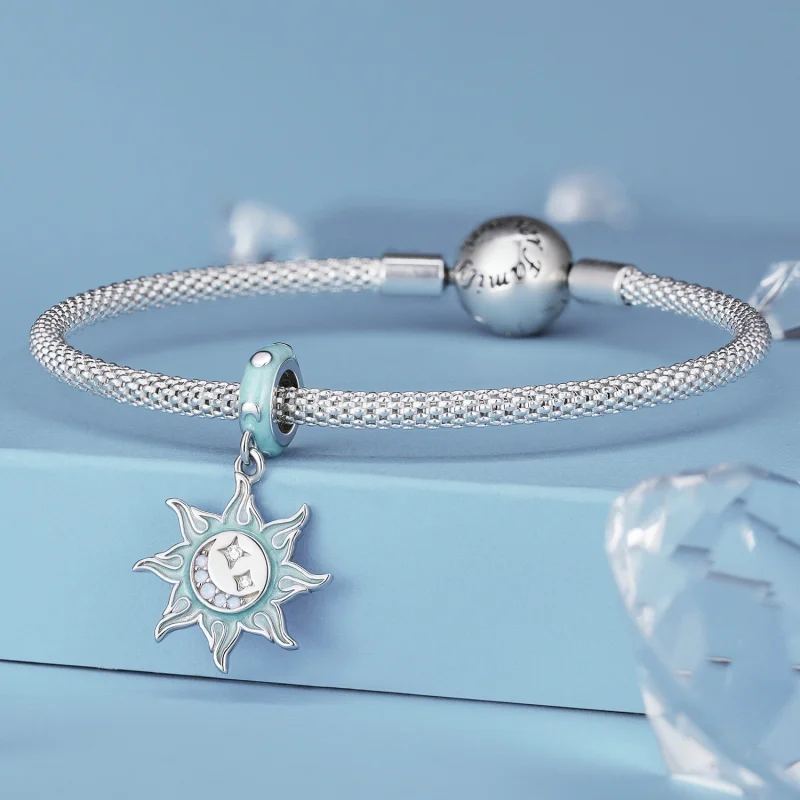 (afbeelding voor) Pandora Stijl Zon en Maan Hangerbedel - BSC855 - Bekijken 3