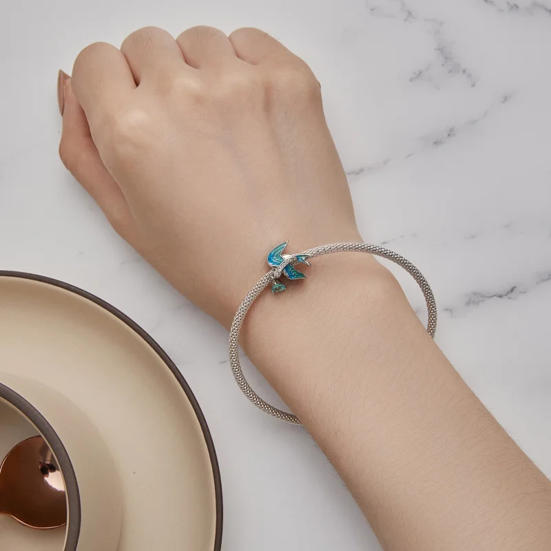 (afbeelding voor) Pandora-stijl Zwaluwbedel - BSC865 - Bekijken 5