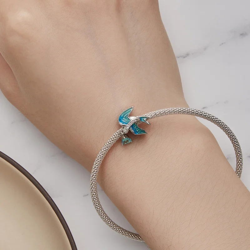 (afbeelding voor) Pandora-stijl Zwaluwbedel - BSC865 - Bekijken 6