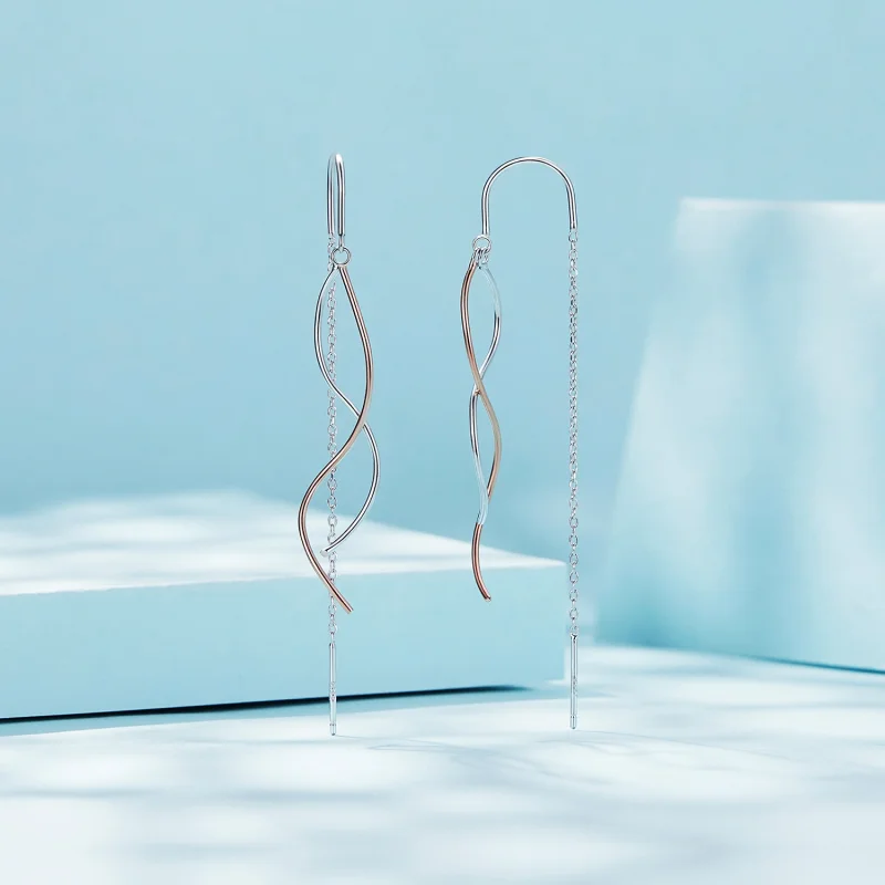 (afbeelding voor) Pandora Style Kwast Hanger Oorbellen - SCE1600 - Bekijken 2